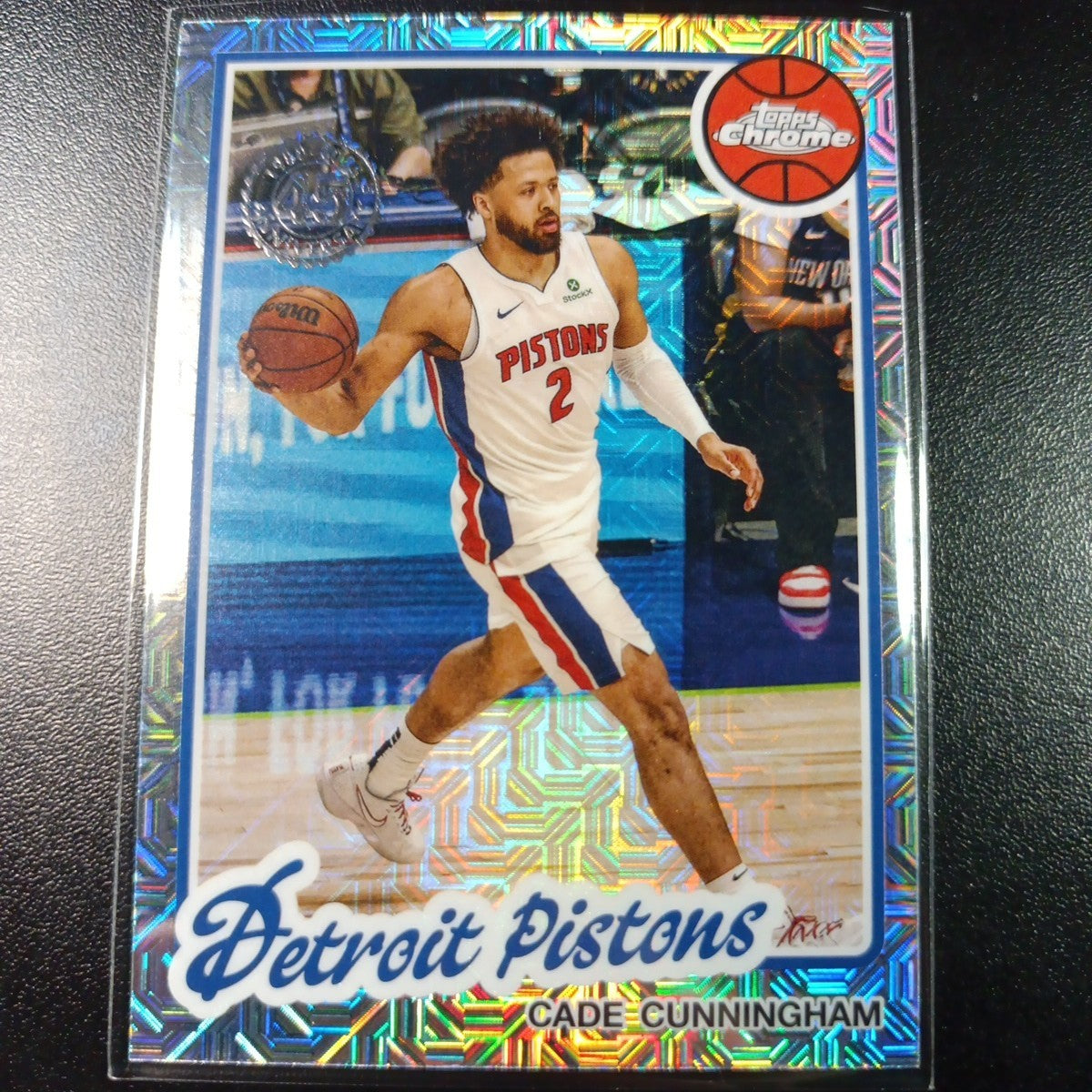 Mojo Refractor Cade Cunningham 45th Anniversary Card 25-26 Topps Basketball NBA