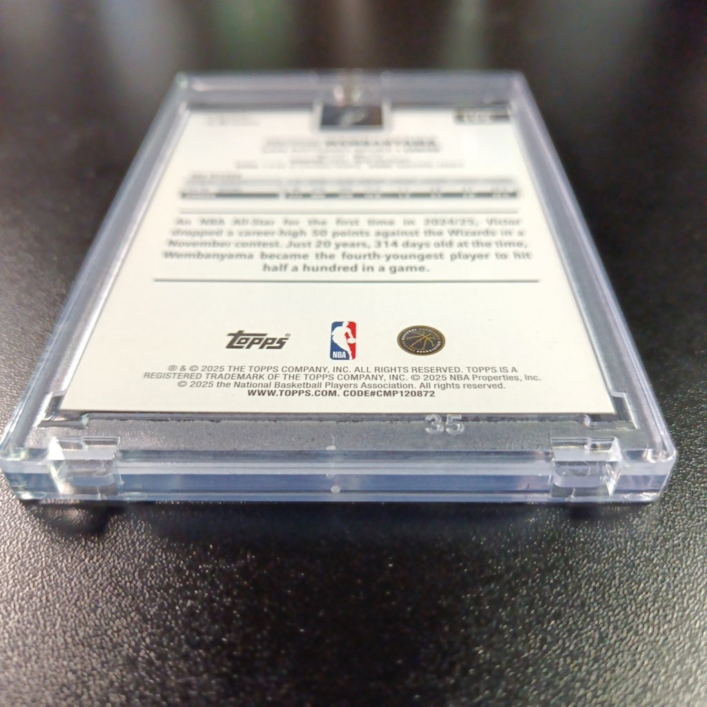 Victor Wembanyama Season Tip Off Foil Card 2025-26 Topps Basketball Card