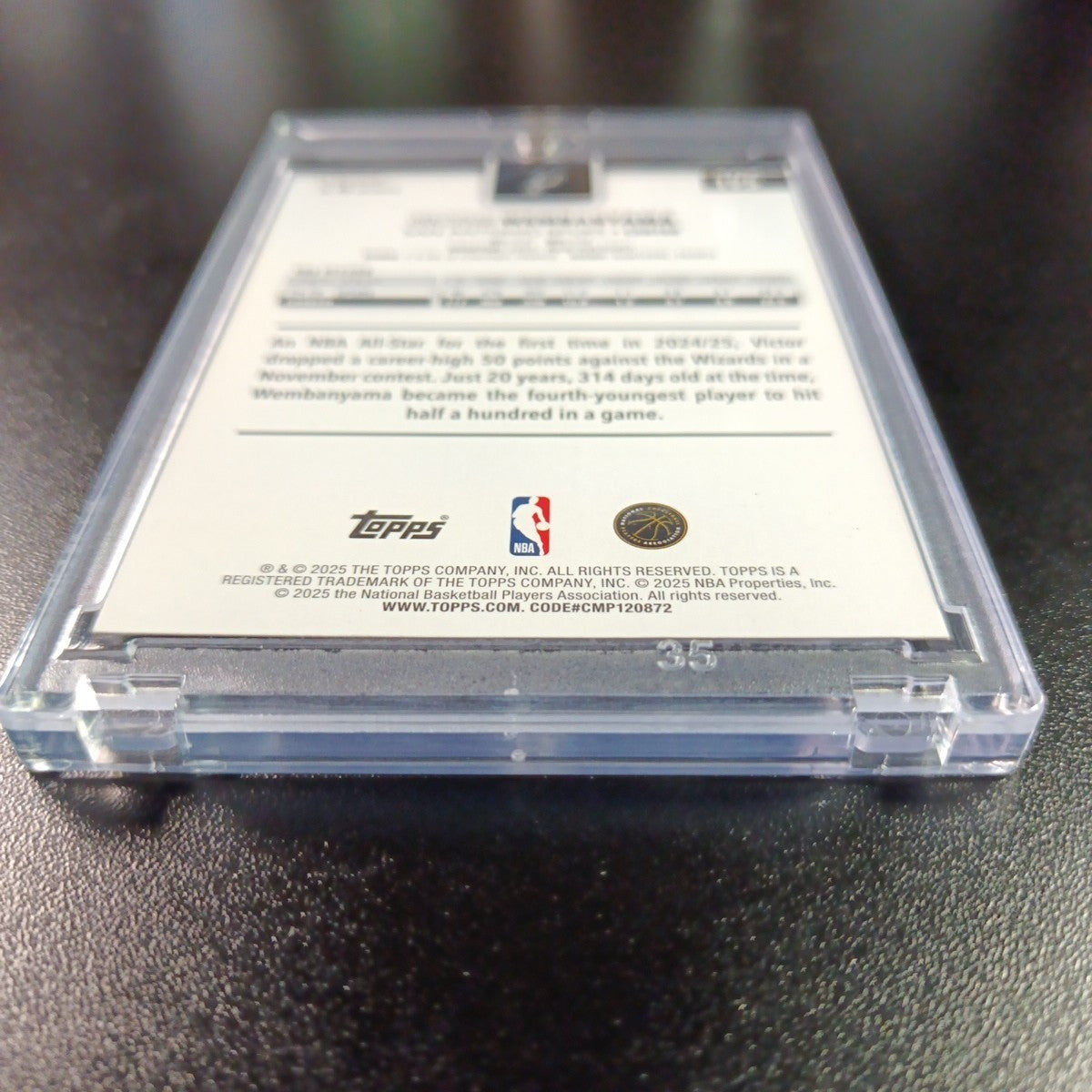 Victor Wembanyama Season Tip Off Foil Card 2025-26 Topps Basketball Card