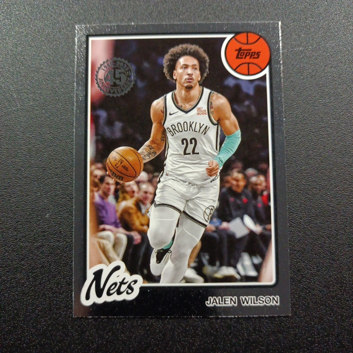 2025-26 Topps Basketball Card Jalen Wilson Silver Foil 45th Anniversary