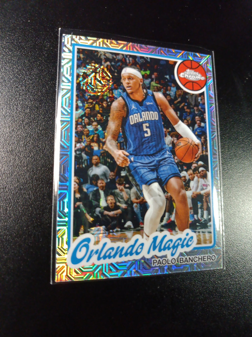 Mojo Refractor Paolo Banchero 45th Anniversary Card 25-26 Topps Basketball NBA