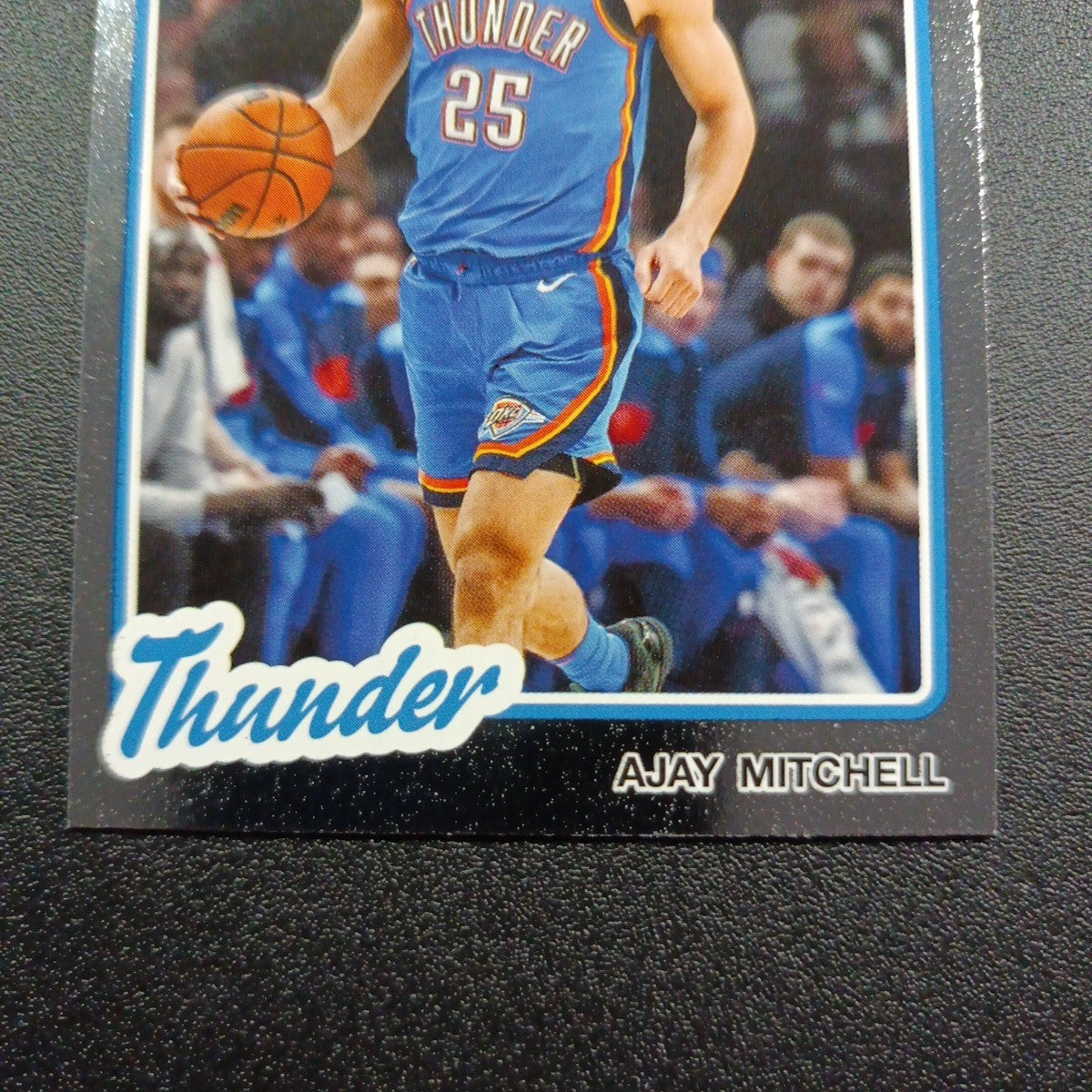 2025-26 Topps Basketball Card Ajay Mitchell Silver Foil 45th Anniversary