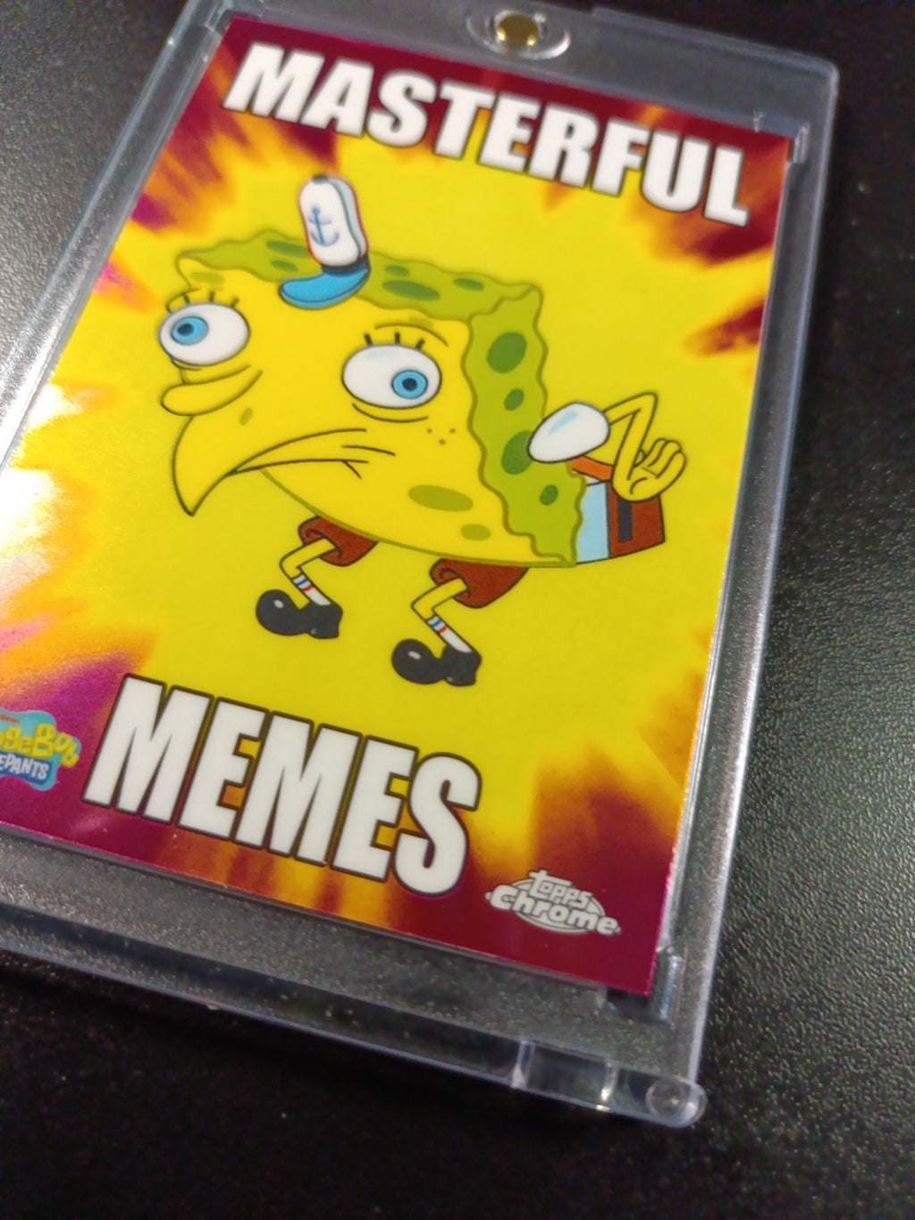 SpongeBob Masterful Memes Mocking SpongeBob Card Topps Case Hit MM-5