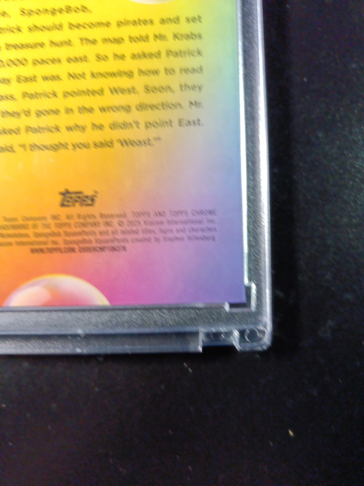 SpongeBob #29/99 Blue Bubble Refractor Patrick I Thought You Said Wheast Card 