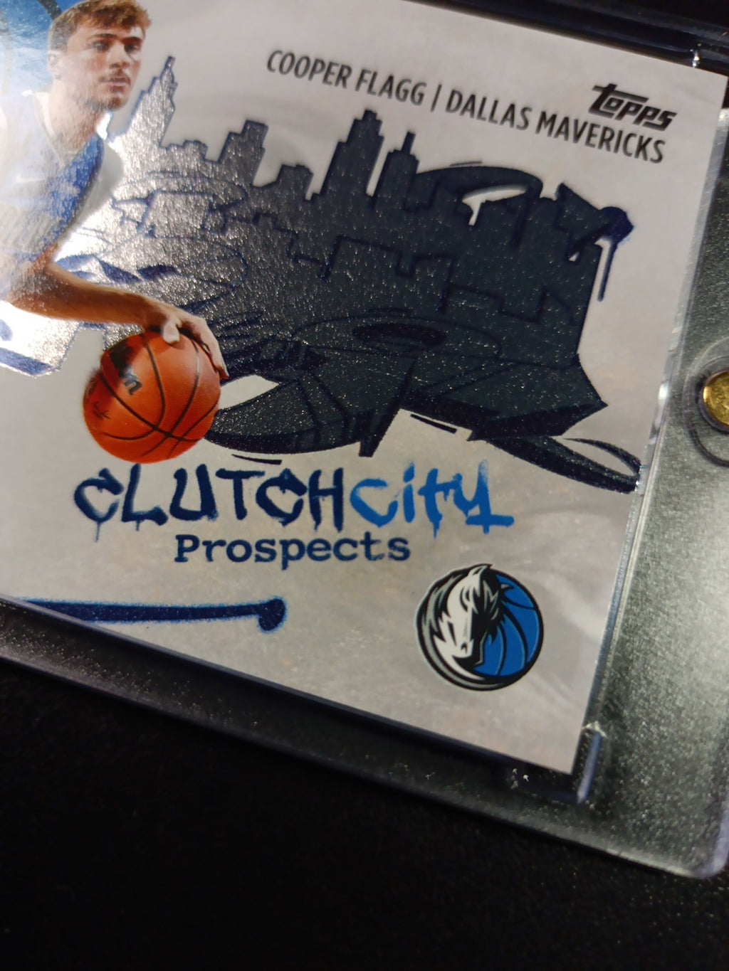 #1 Cooper Flagg Rookie Graffiti Clutch City Foil Card 2025-26 Topps Basketball