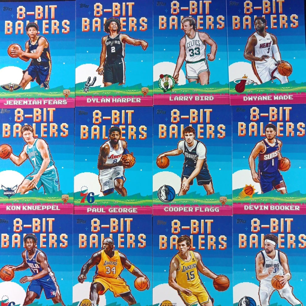 8 Bit Ballers 2025-26 Topps Basketball NBA Pick Your Card Set Builder Rookies