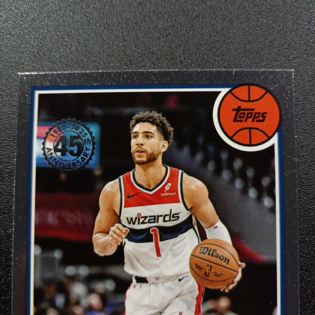 2025-26 Topps Basketball Card Colby Jones Silver Foil 45th Anniversary