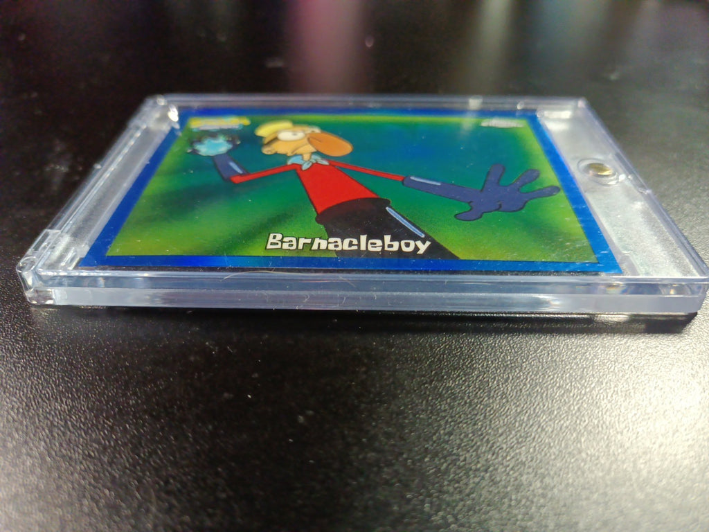 SpongeBob 130/150 Barnacleboy Mermaid Man Blue Refractor Card Topps Chrome /150