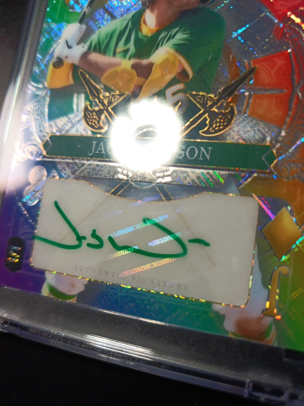 RARE # 1/1 Autograph Jacob Wilson Rainbow Prizm Rookie Baseball Wild Card /1