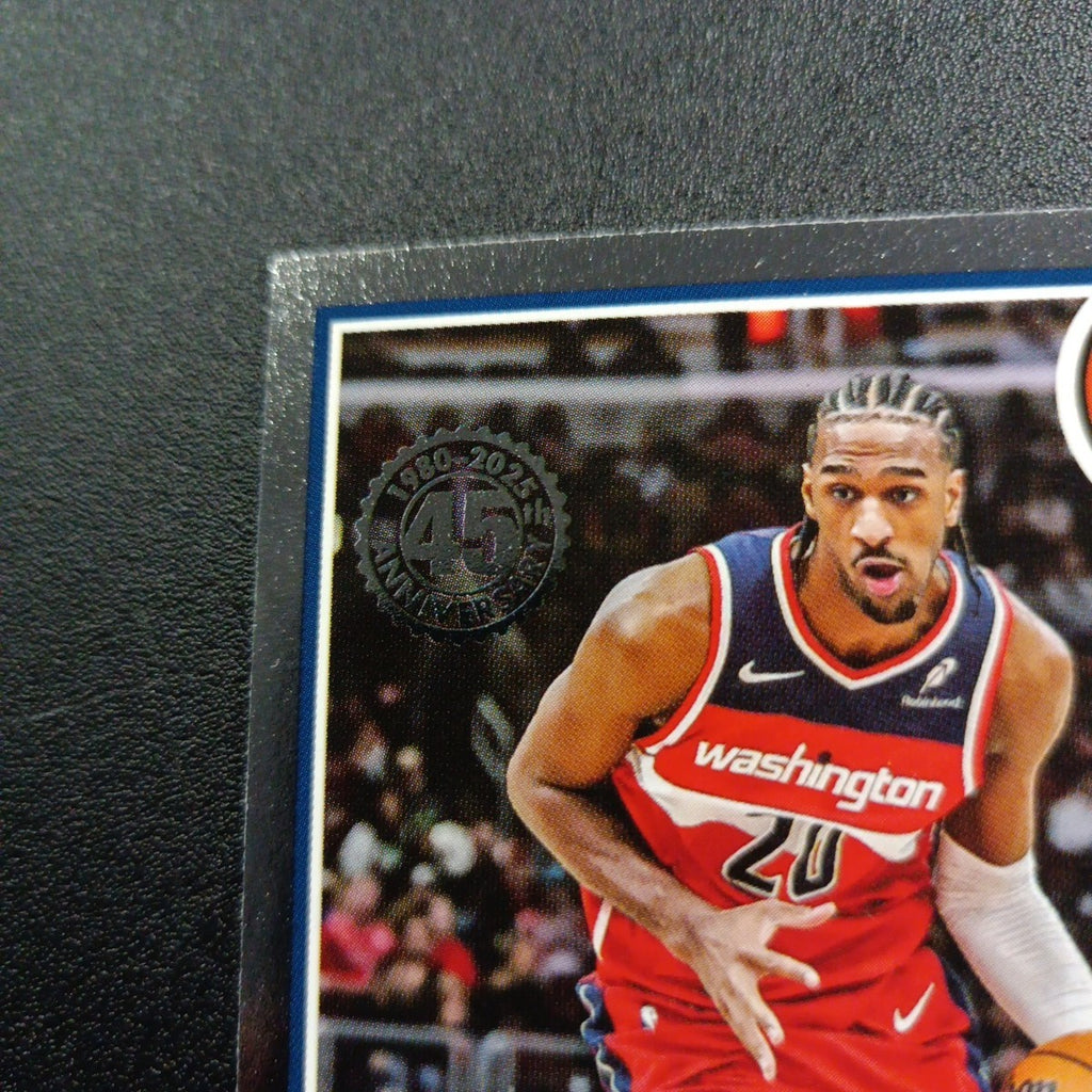 2025-26 Topps Basketball Card Alex Sarr Silver Foil 45th Anniversary