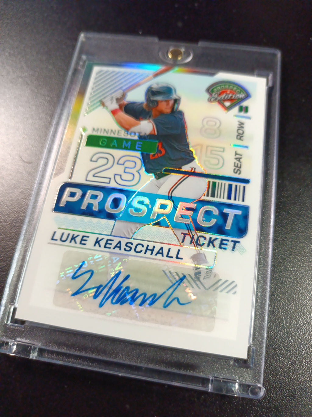 Twins Rookie Autograph Luke Keaschall Prospect Rare Baseball Card 