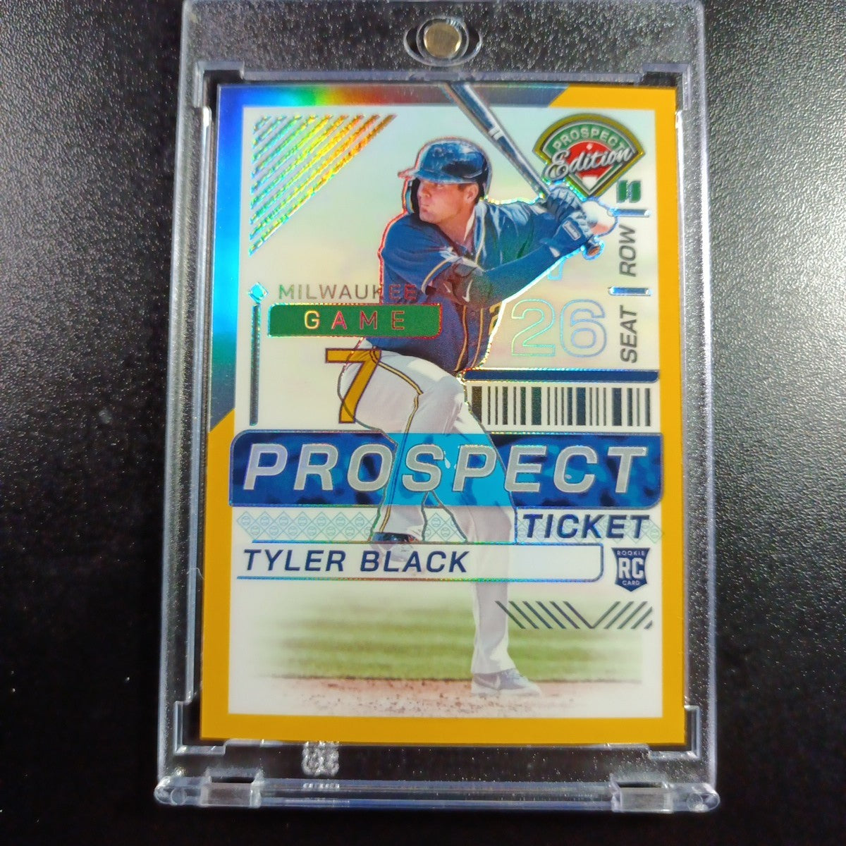 Tyler Black # /10 Panini Prospects Gold Prizm Refractor Baseball Card MLB