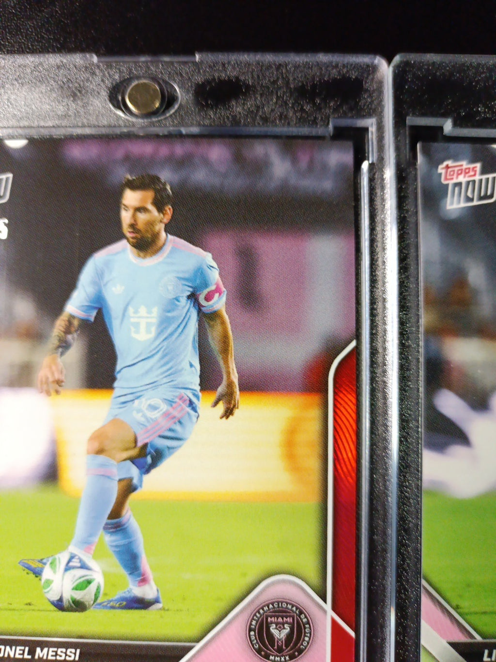 # /5 Lionel Messi Red Foil Topps Now  Variant & Base Card 107 Soccer 2025