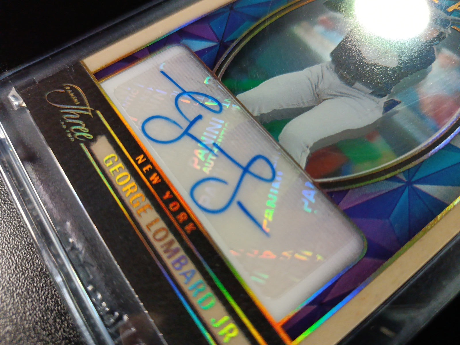 Autograph George Lombard Jr # 2/10 Gold Foil Panini W/ Case Yankees Rookie  /10