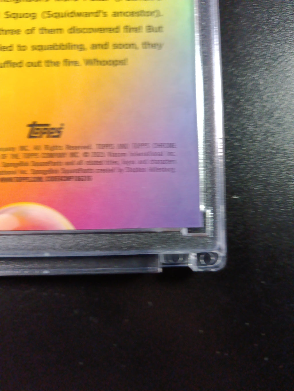 SpongeBob 11/199 SpongeGar LOW NUMBER Aqua Lava Refractor Card Topps Chrome /199