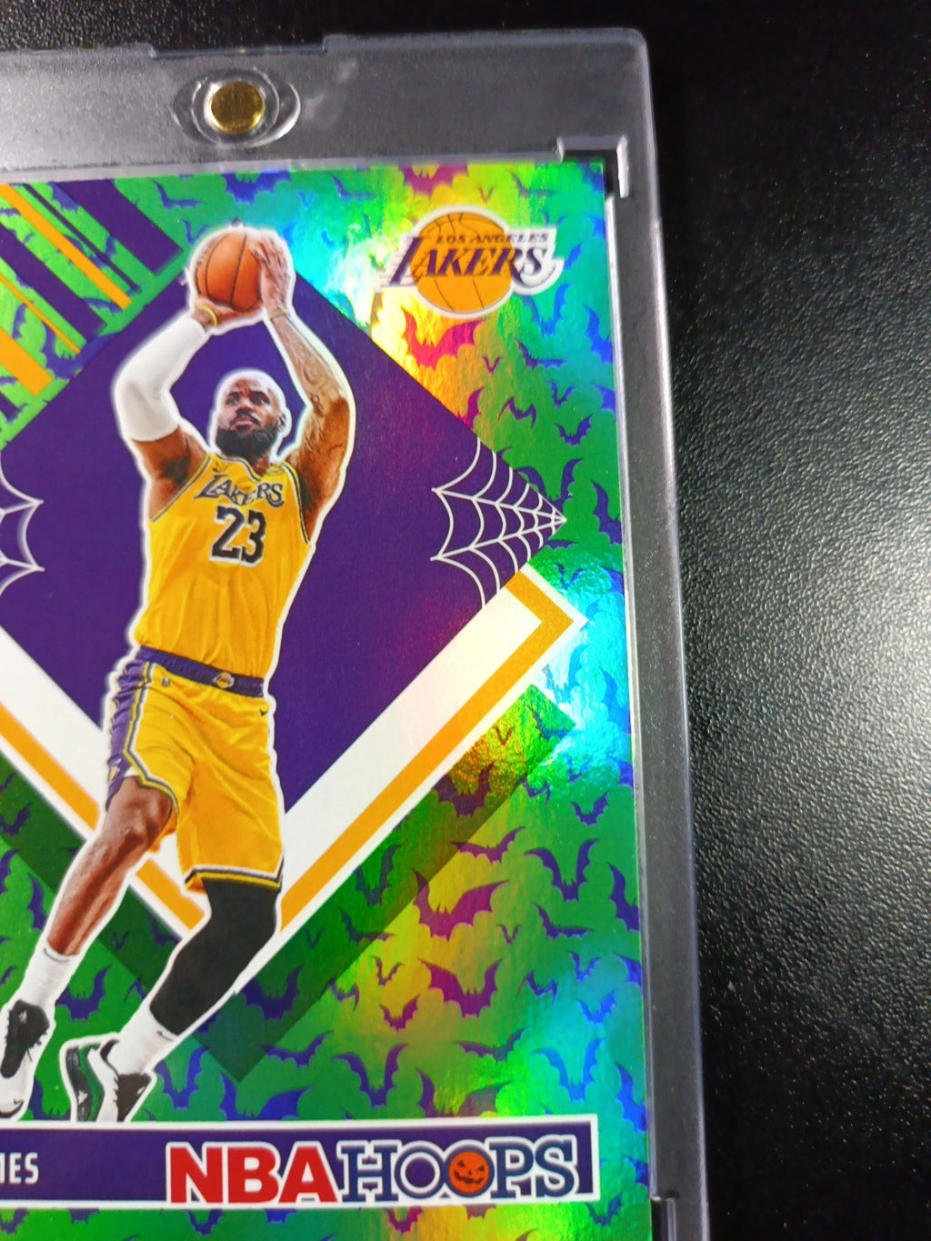 /399 LeBron James Green Bat Holo Haunted Hoops 2024-25 Basketball Card Lakers
