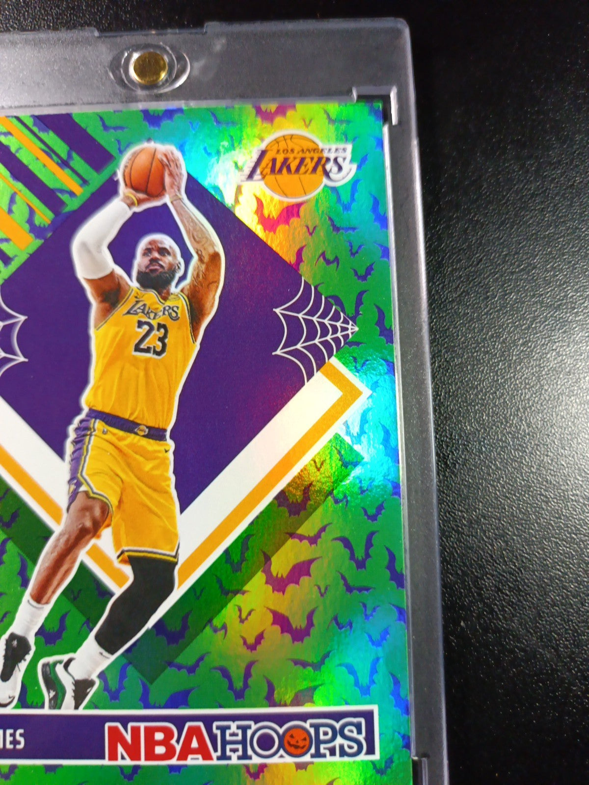 /399 LeBron James Green Bat Holo Haunted Hoops 2024-25 Basketball Card Lakers