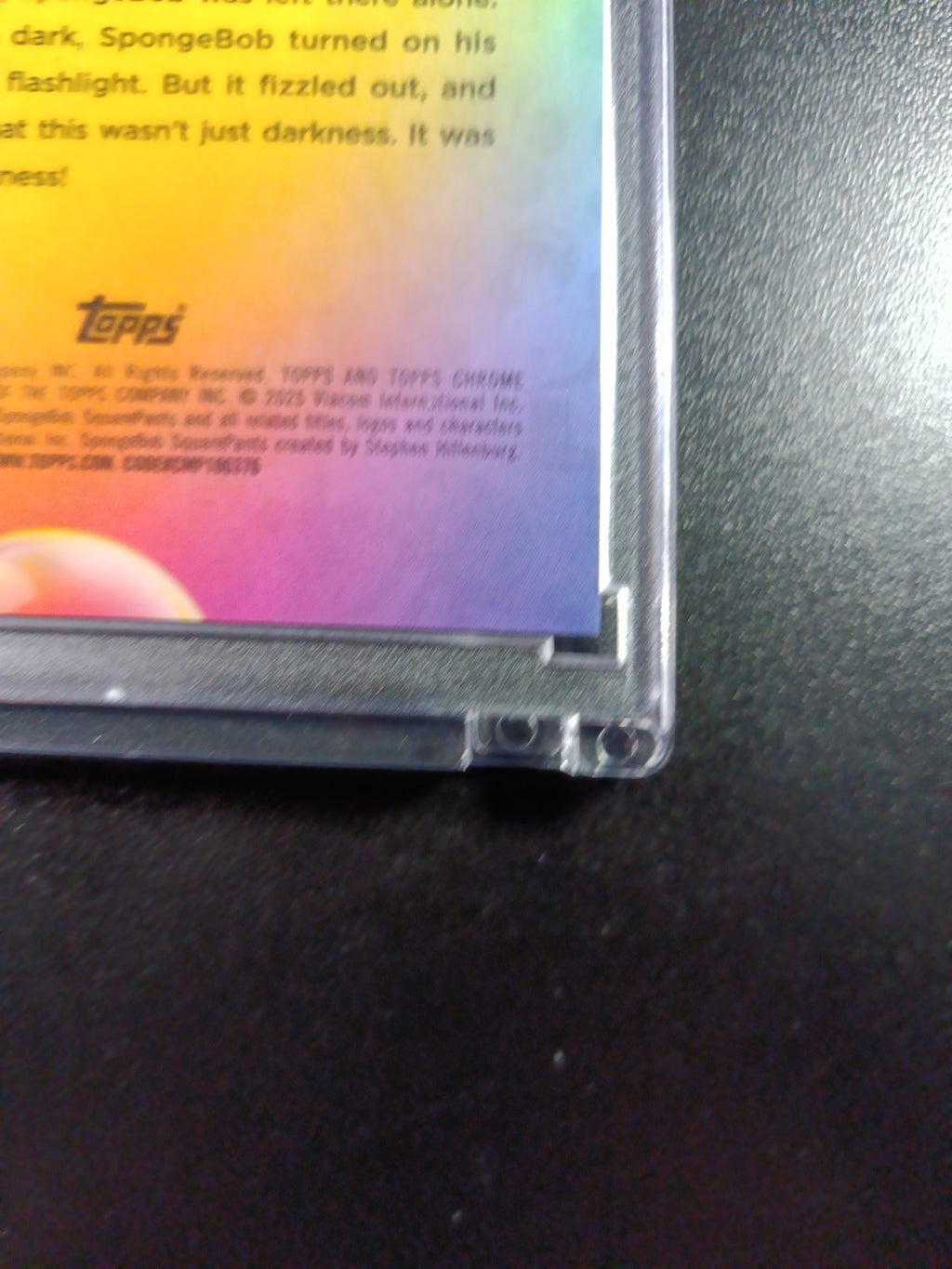 SpongeBob 113/199 This Is Advanced Darkness Aqua Lava Refractor Card Topps /199