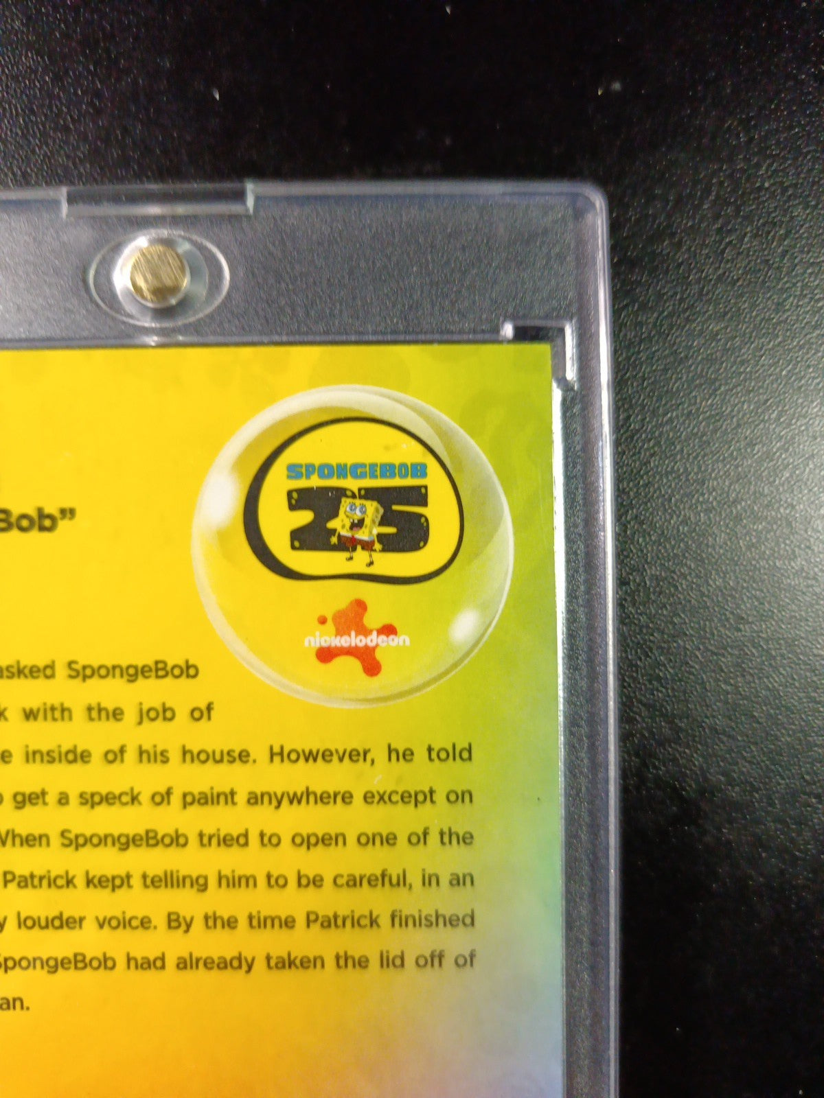 SpongeBob # 20/175 Silver Wave Refractor Patrick Careful SpongeBob Card /175