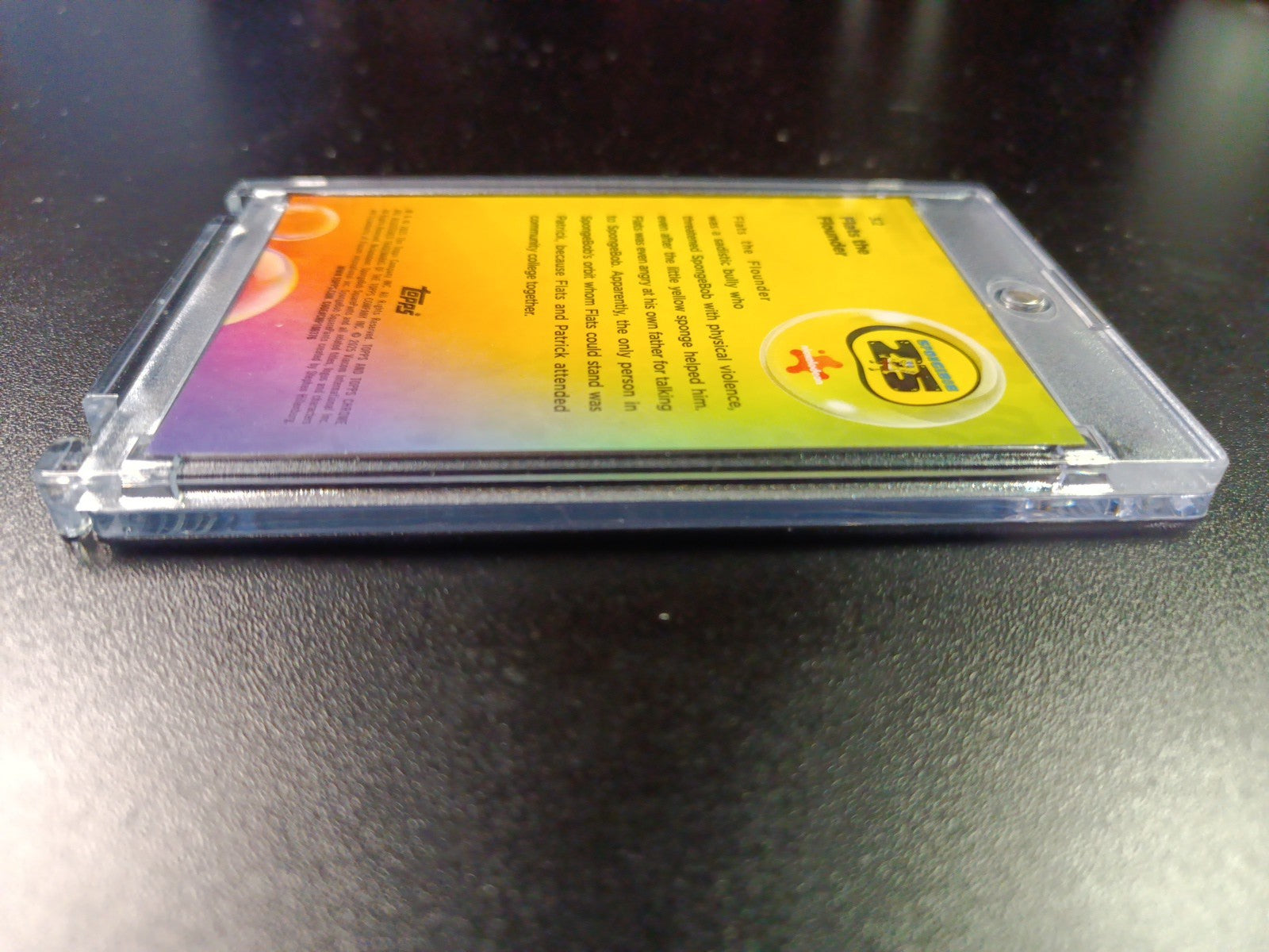 SpongeBob # 124/175 Silver Wave Refractor Flats The Flounder Card Topps /175