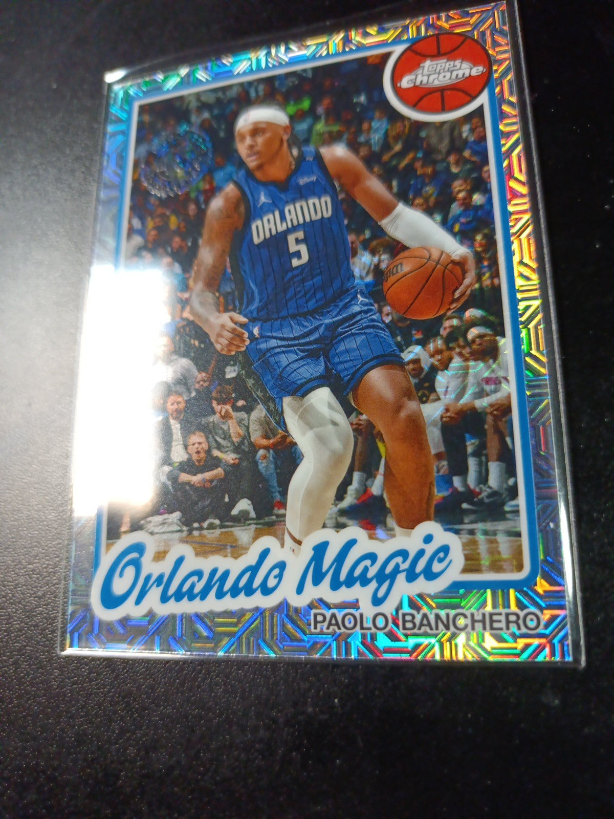 Mojo Refractor Paolo Banchero 45th Anniversary Card 25-26 Topps Basketball NBA