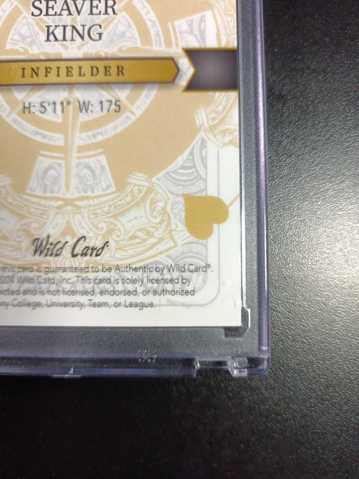 # 1/1 Autograph Seaver Kings Gold Mojo Prizm Refractor Rookie Baseball Wild Card