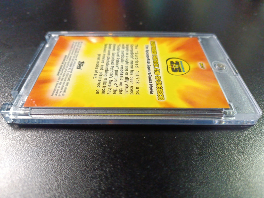 SpongeBob Masterful Memes Surprised Patrick & SpongeBob Card Topps Case Hit MM-7