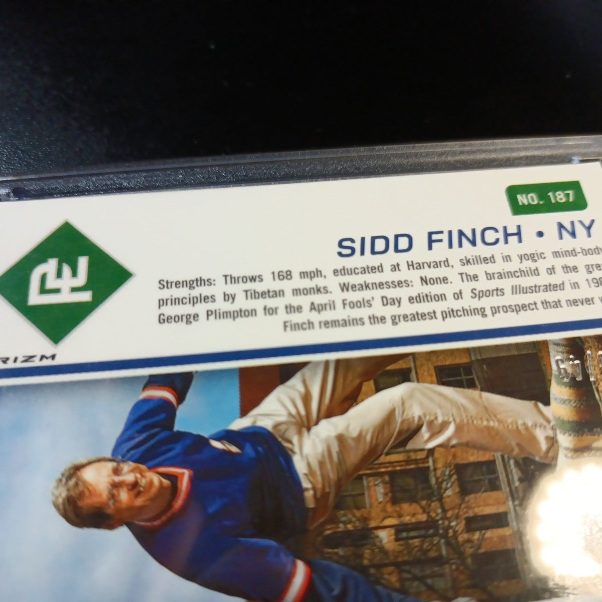 Sidd Finch # /49 Prospect Autograph Prizm Rare Sports Illustrated Baseball Card 