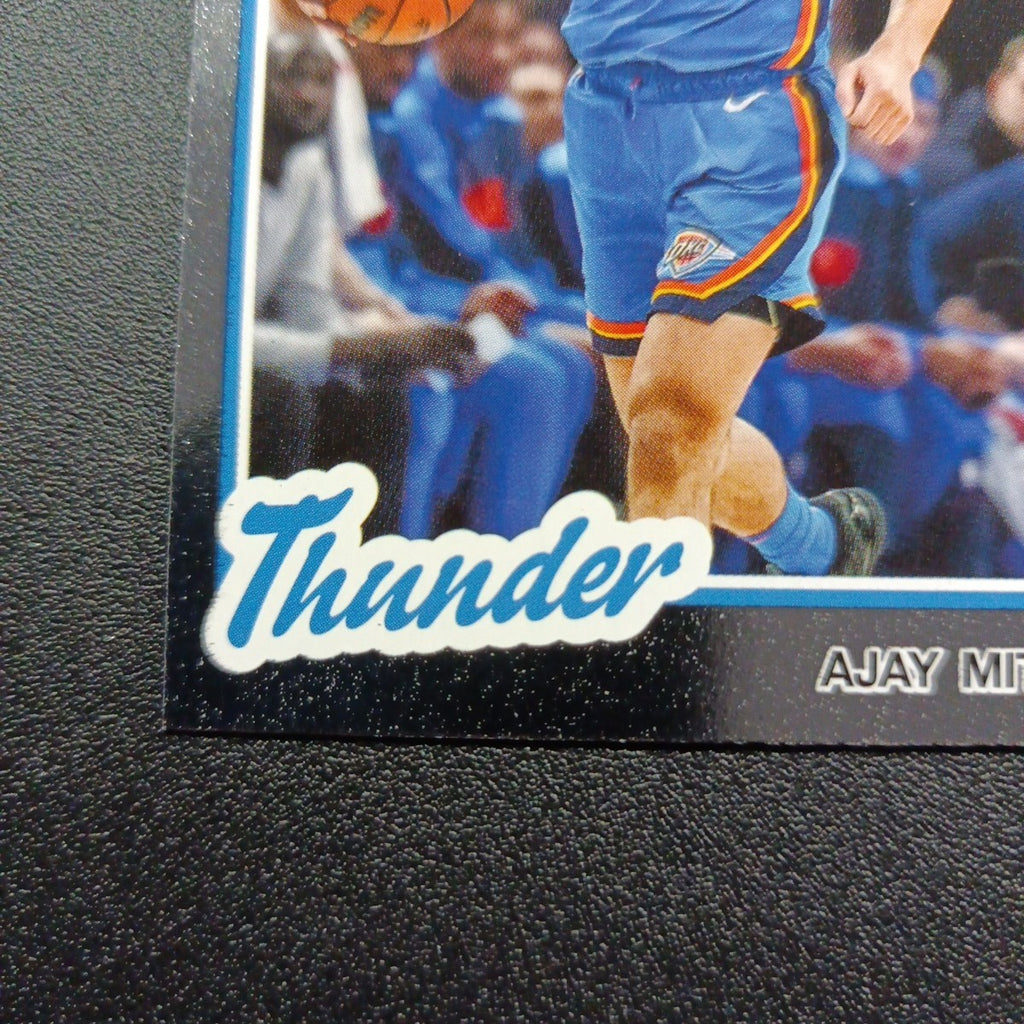 2025-26 Topps Basketball Card Ajay Mitchell Silver Foil 45th Anniversary