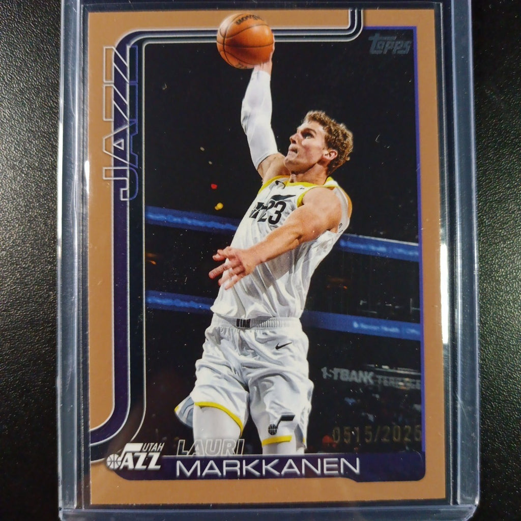 # /2025 Gold Topps Basketball 2025-26 Card Lauri Markkanen 515/2025 Case Hit