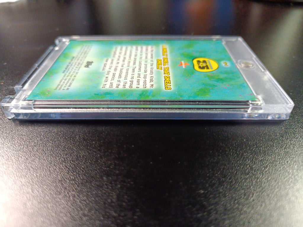 SpongeBob # /25 Mr. Krabs A Smelly Smell Orange Refractor Card Topps Case Hit