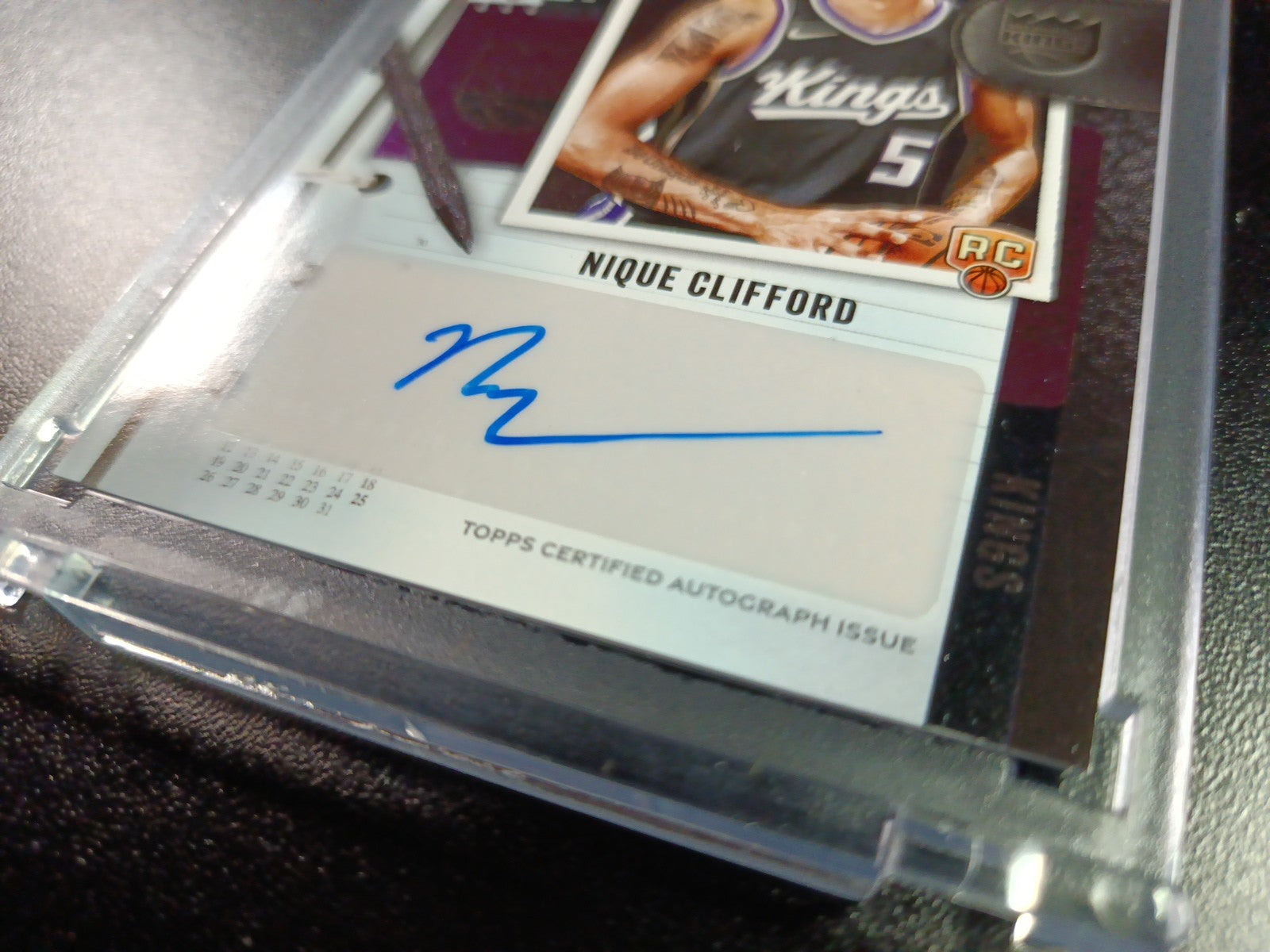 Rookie Autograph Nique Clifford New Applicant Card 2025-26 Topps Basketball NBA