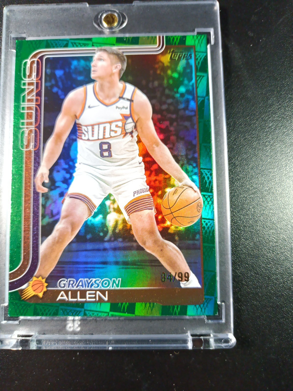 /99 Grayson Allen Season Tip Off Green Logofractor Card 2025-26 Topps Basketball