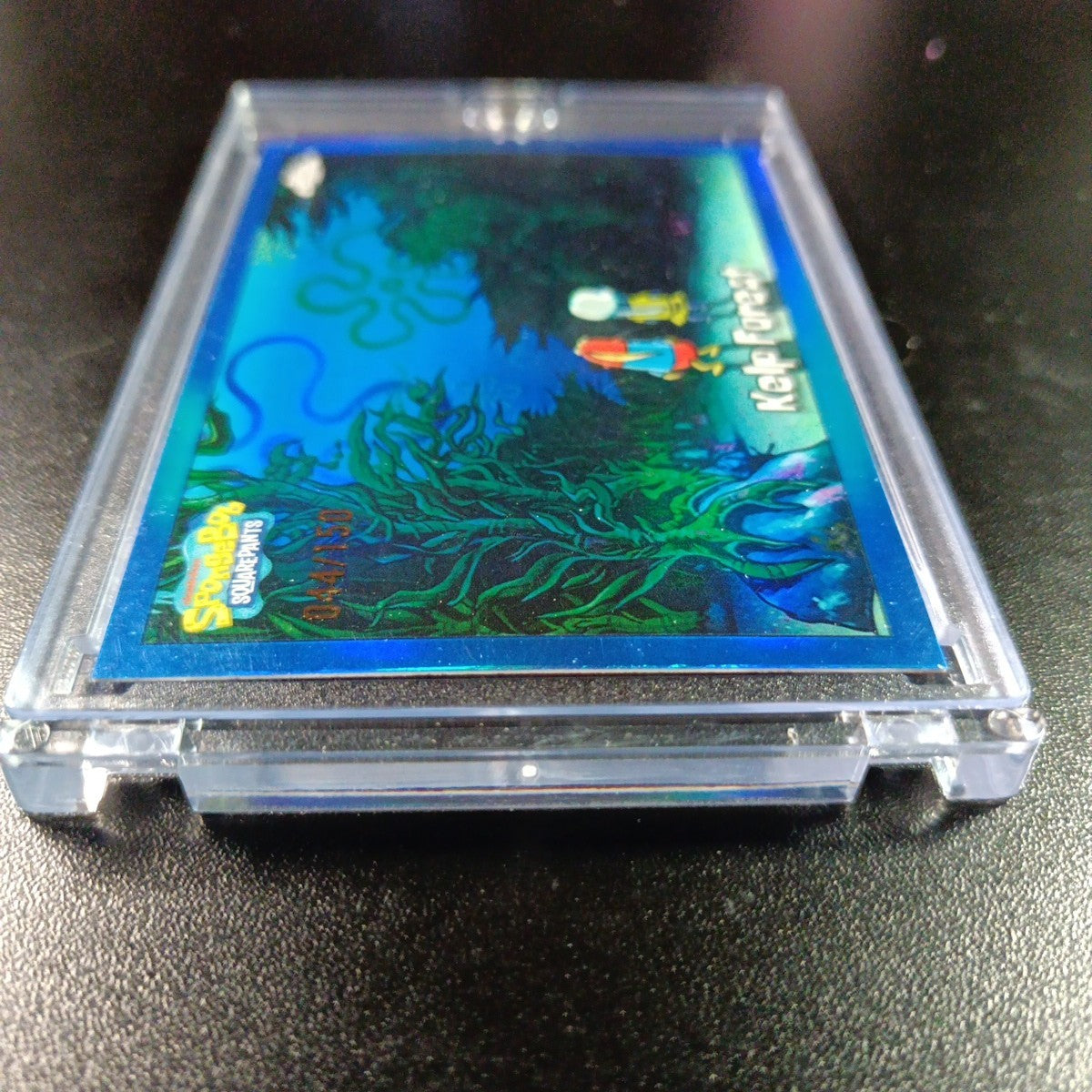 SpongeBob 44/150 Kelp Forest Bikini Bottom Blue Refractor Card Topps Chrome /150