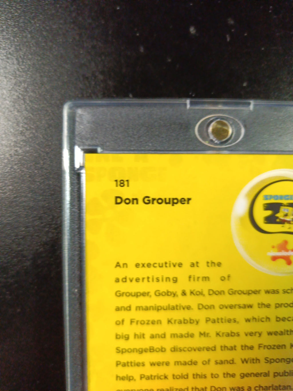 SpongeBob 33/50 Gold Refractor Don Grouper Card Topps Chrome /50