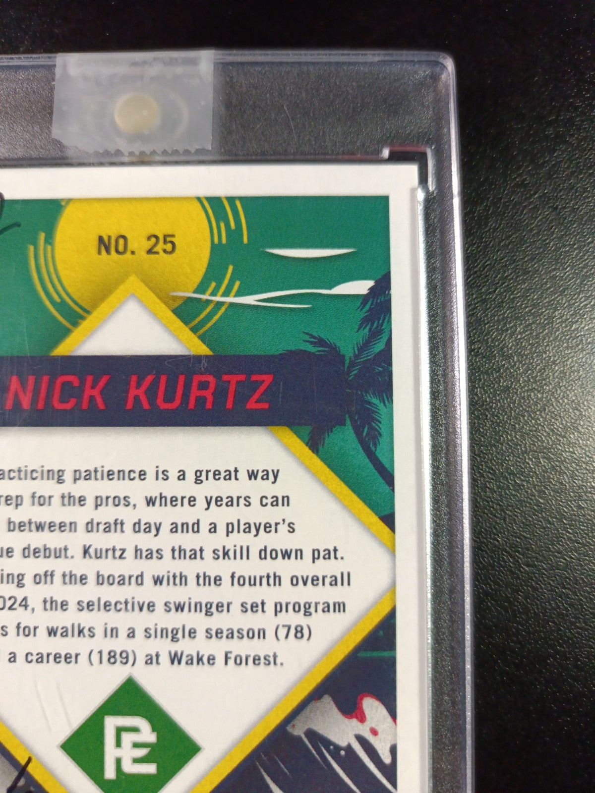Nick Kurtz Artist Sketch Card Rookie Panini Prepping For the Pros 2024 Gift Idea