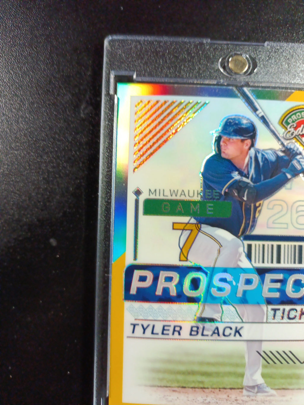 Tyler Black # /10 Panini Prospects Gold Prizm Refractor Baseball Card MLB