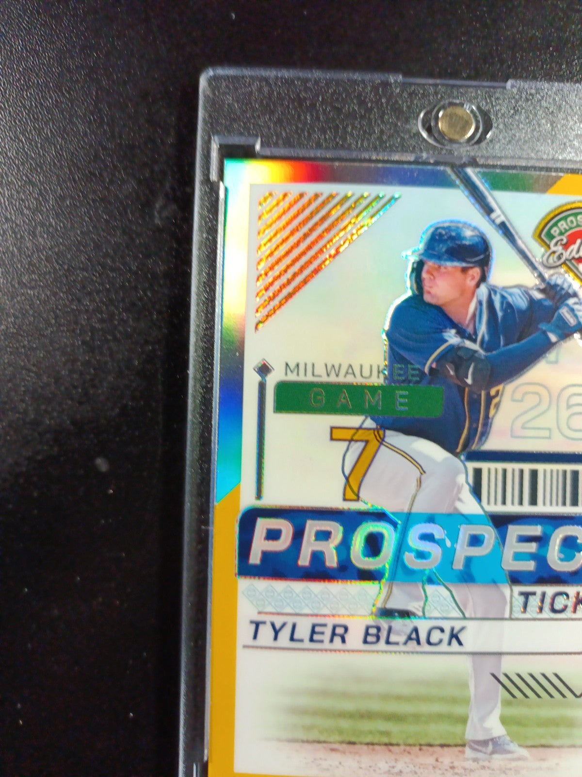 Tyler Black # /10 Panini Prospects Gold Prizm Refractor Baseball Card MLB