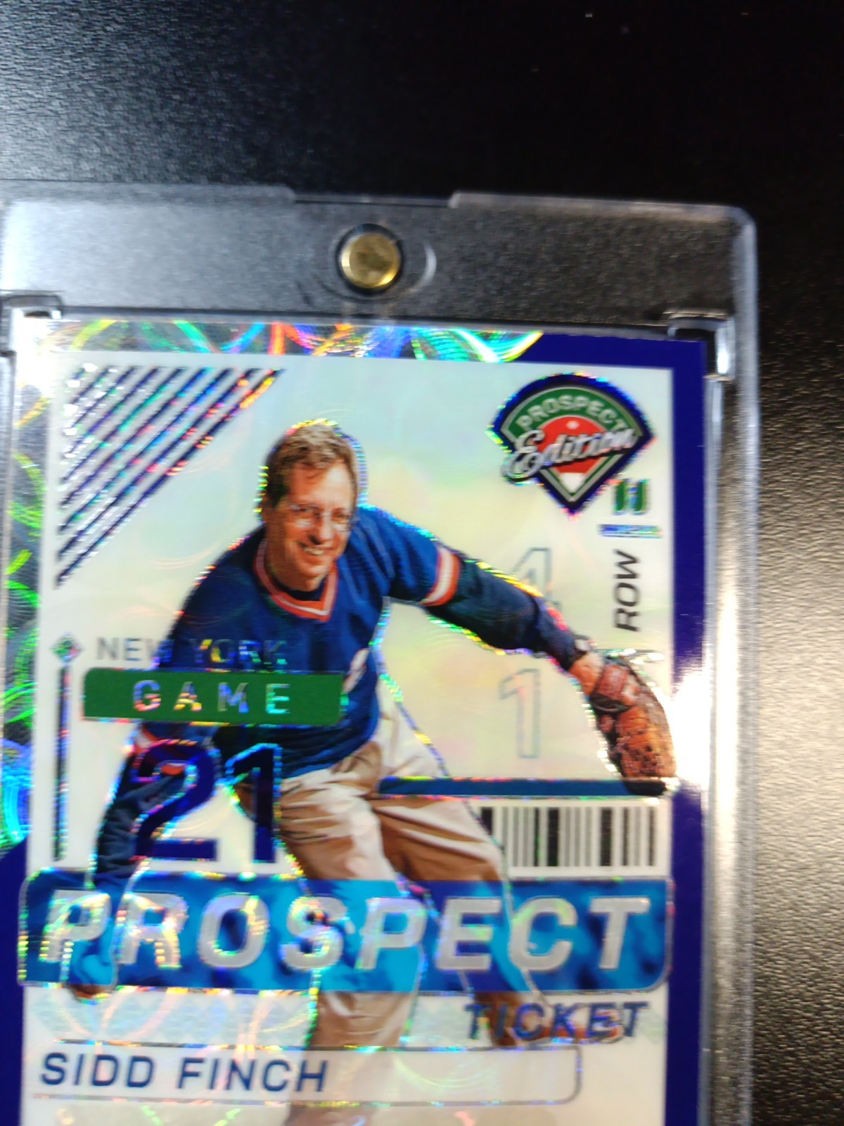 Sidd Finch # /49 Prospect Autograph Prizm Rare Sports Illustrated Baseball Card 