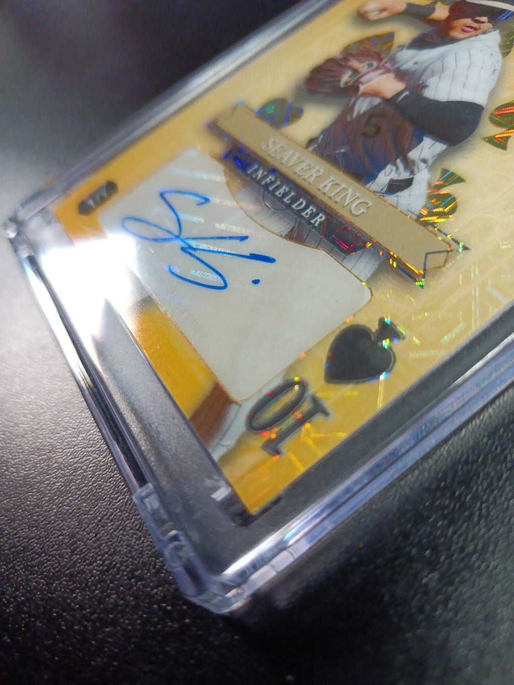 # 1/1 Autograph Seaver Kings Gold Mojo Prizm Refractor Rookie Baseball Wild Card