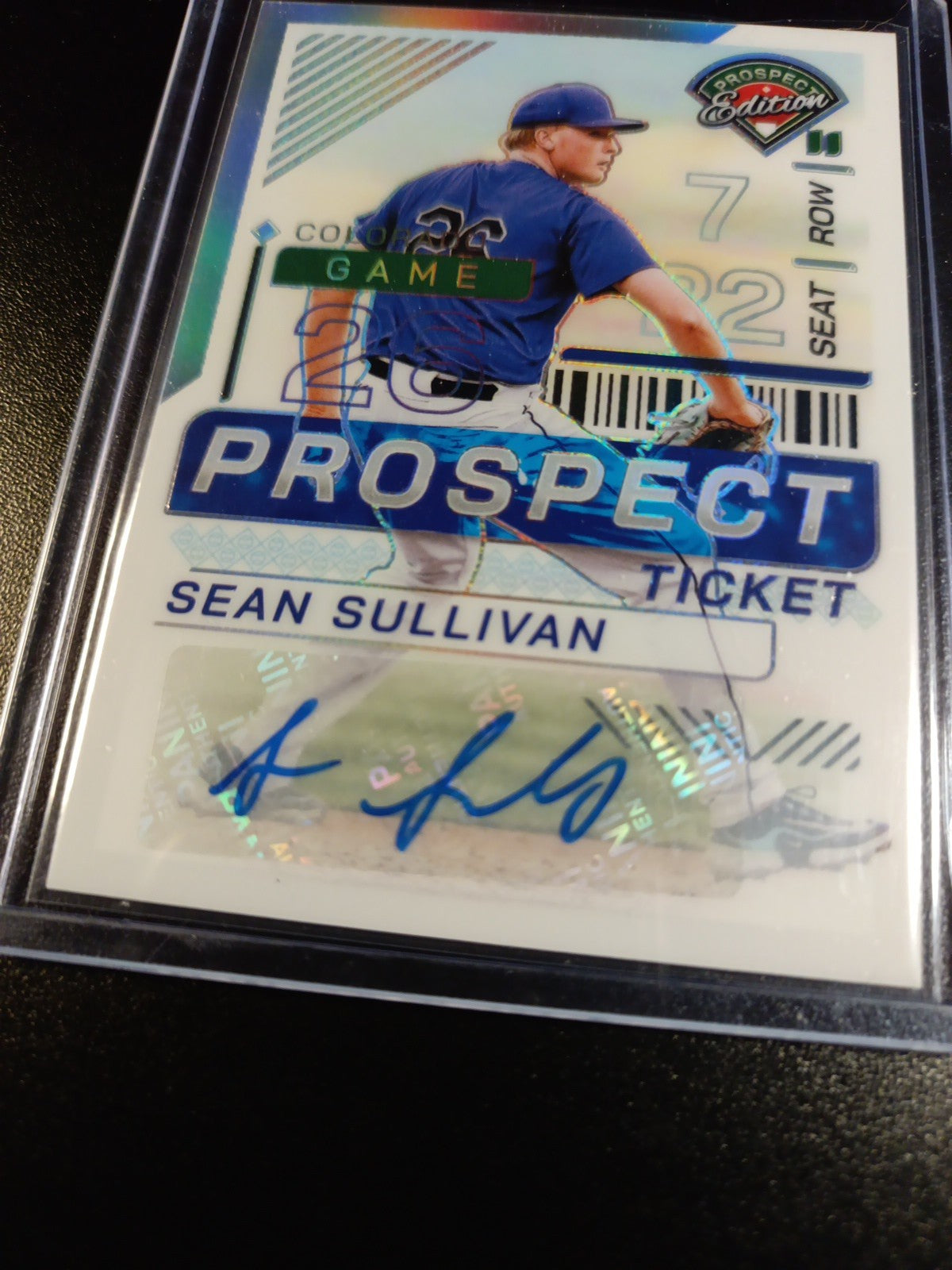 Autograph Sean Sullivan Colorado Rockies Rookie Prizm Baseball Card Panini