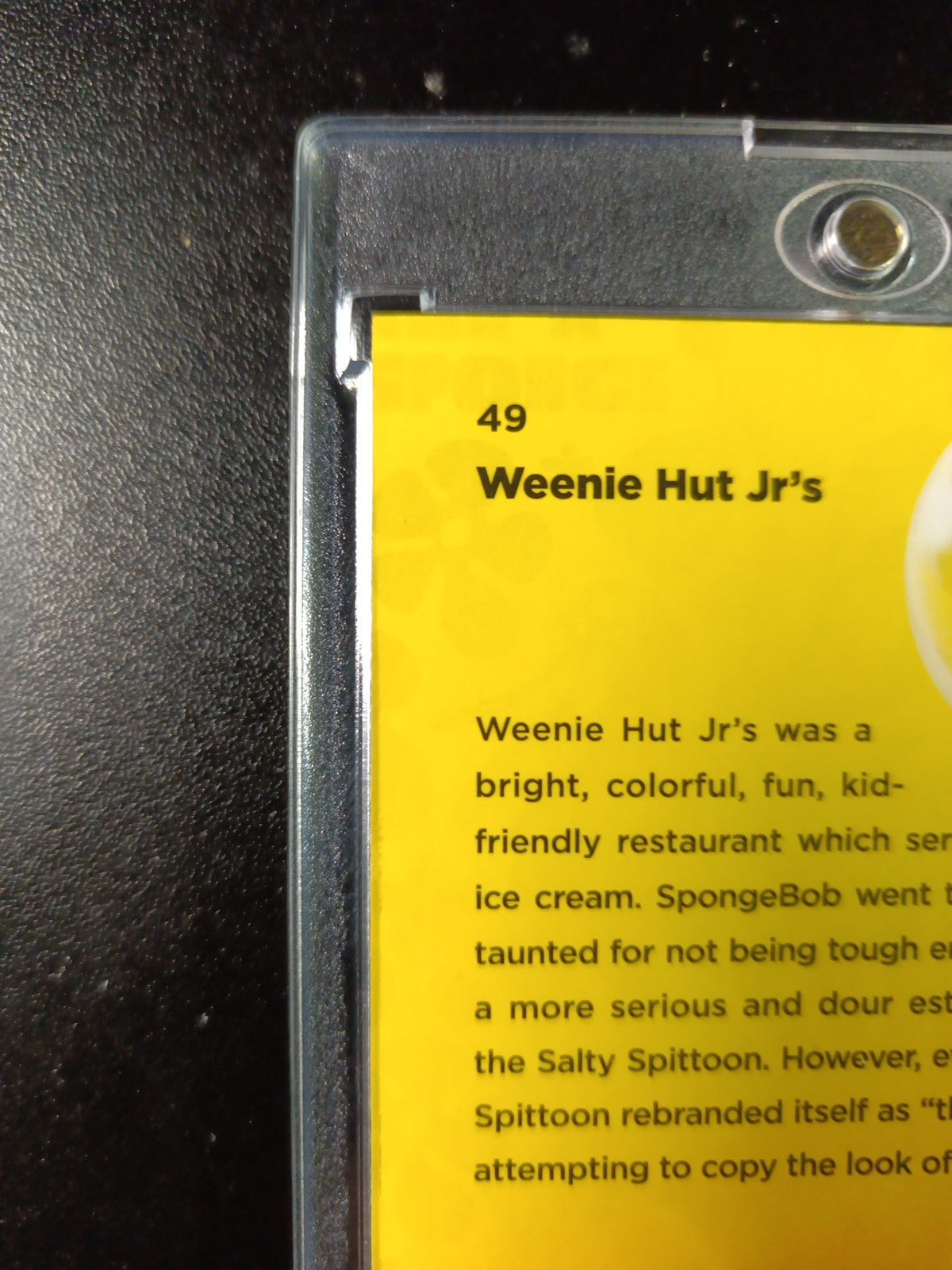 SpongeBob # 105/175 Silver Wave Refractor Weenie Hut Jr's Card Topps Chrome /175