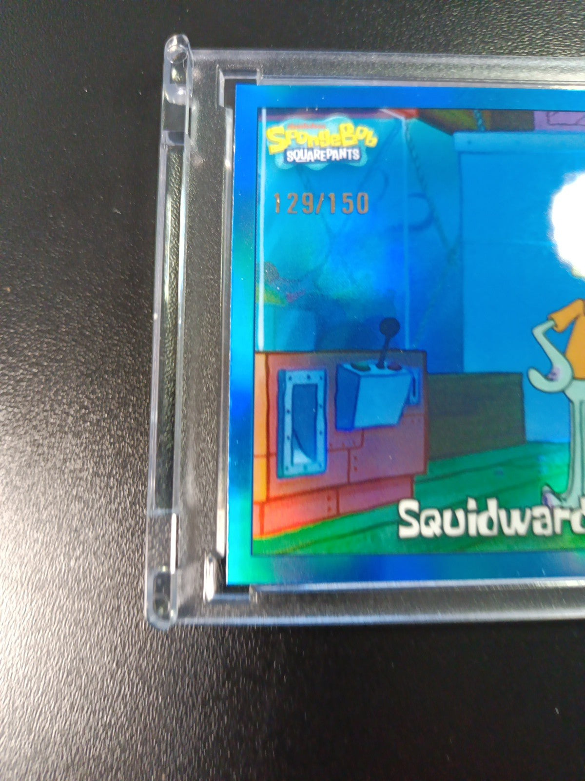 SpongeBob /150 Blue Refractor Squidward Tentacles Krusty Krab Topps 2025 Card