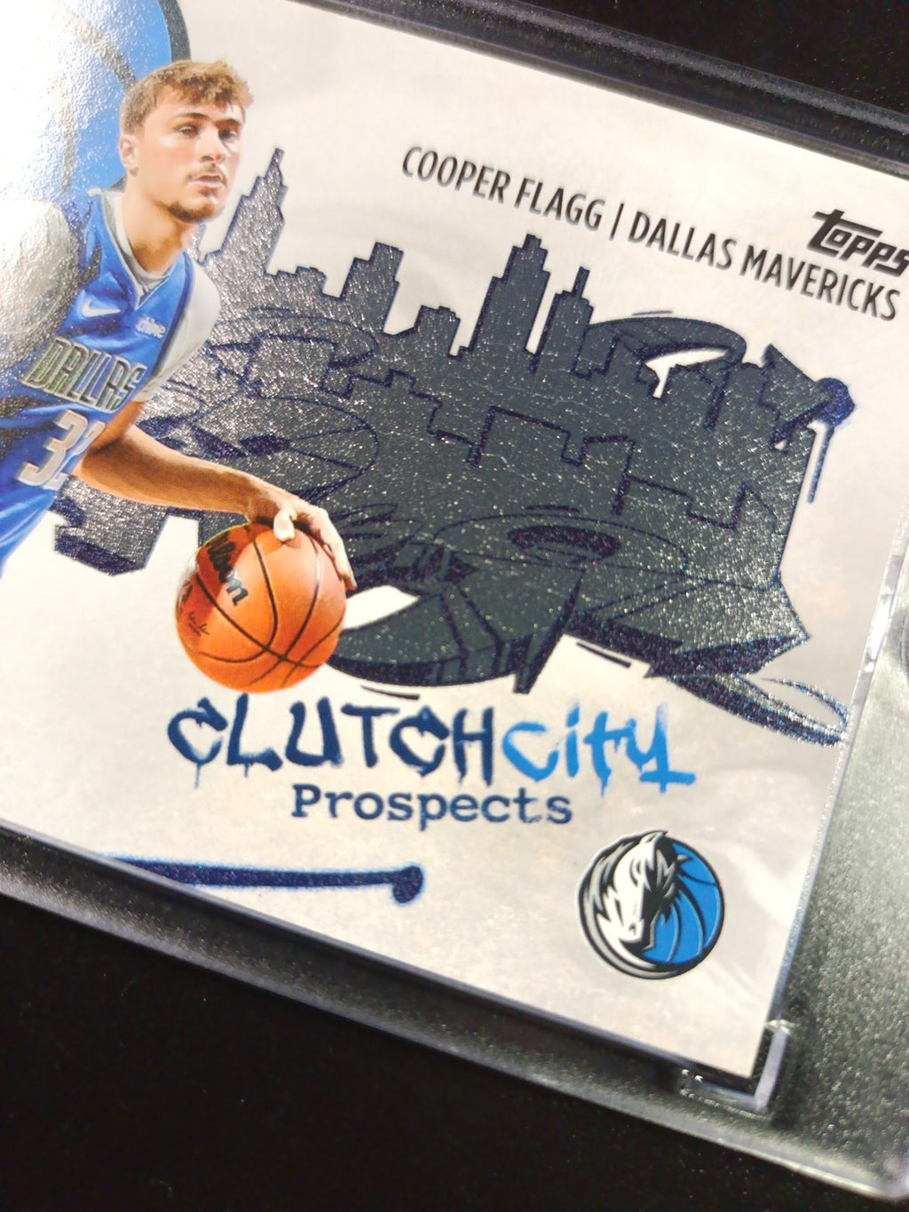 #1 Cooper Flagg Rookie Graffiti Clutch City Foil Card 2025-26 Topps Basketball