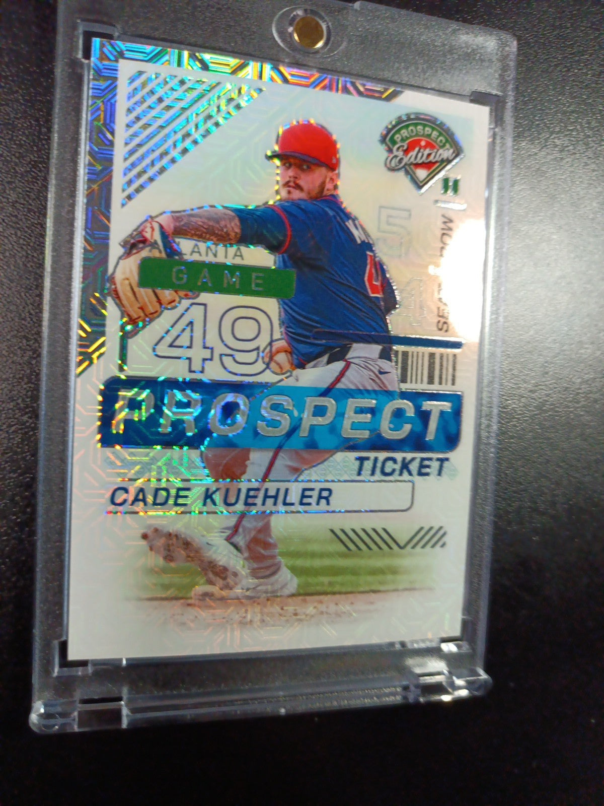 Cade Kuehler # /25 Rare Rookie Atlanta Mojo Prizm Baseball Card MLB