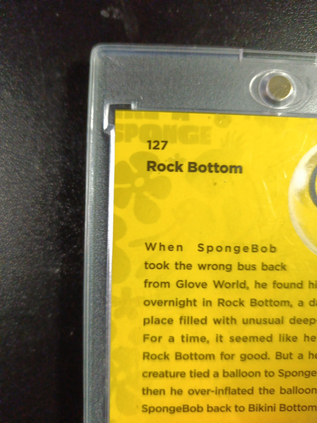 SpongeBob 24/199 Rock Bottom Aqua Lava Refractor Card Topps Chrome /199