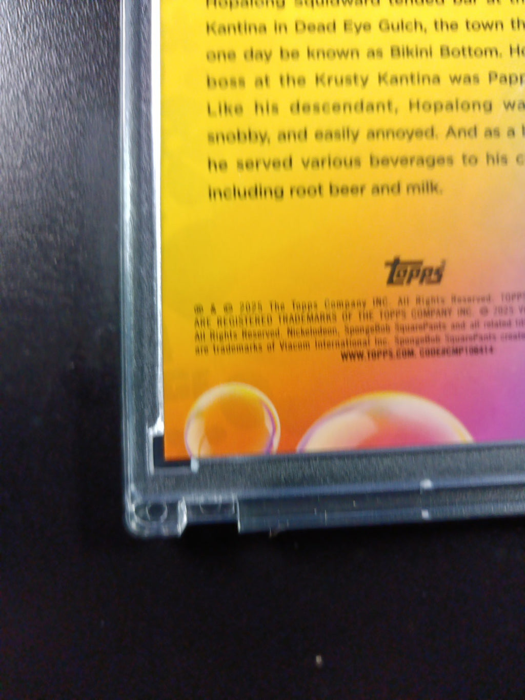 SpongeBob /25 Night Shift Manager Hopalong Squidward Cracked Ice Variant Card