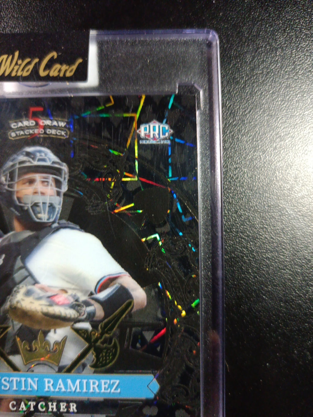 # 1/1 Autograph Agustin Ramirez Black Prizm Refractor Rookie Baseball Wild Card