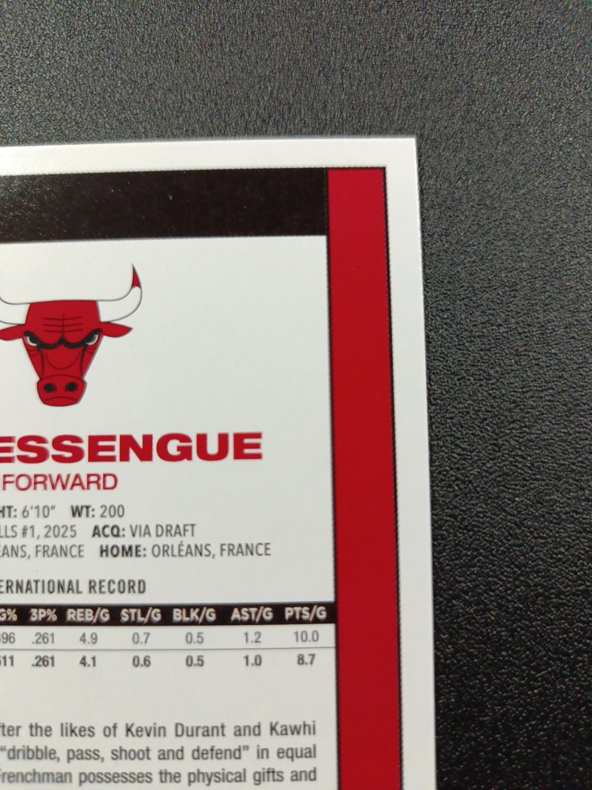 2025-26 Topps Basketball Card Noa Essengue Silver Foil 45th Anniversary