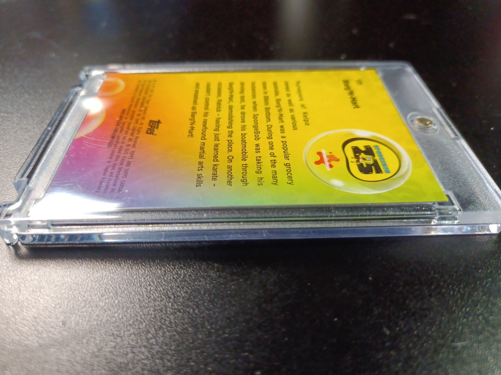 SpongeBob 124/199 Barg'N-Mart Shopping Aqua Lava Refractor Card Topps /199